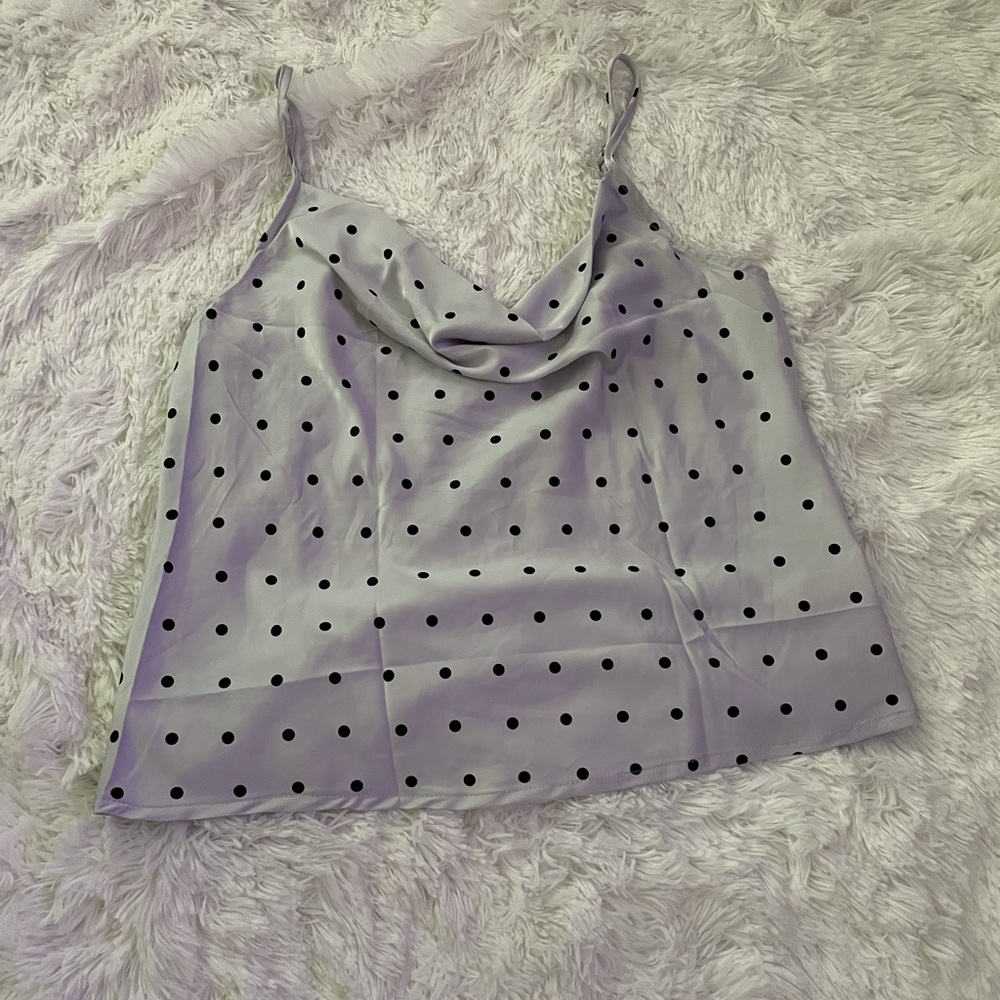 Silk look camisole gray and black